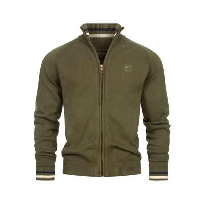 Abbildung von Indicode Jeans Strickjacke, Herren, Größe: Small, Army