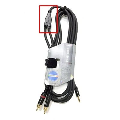 Abbildung von Proel CHLP215LU3 Professionelles Y Kabel (Yongsheng 3,5mm Stereo Klinke auf 2 x Yongsheng RCA, vergoldete Kontakte, 3m) schwarz