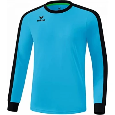 Abbildung von Erima Herren Retro Star Trikot Langarm, Curacao/Schwarz, XL EU