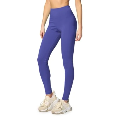 Abbildung von Merry Style Leggings Damen Baumwolle für das ganze Jahr Bequeme Blickdicht Ideal Yoga Sport Gym und Freizeit MS10 198 (Kobalt,4XL)