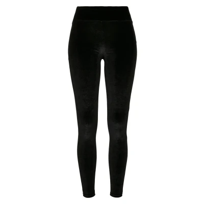 Abbildung von Urban Classics Ladies HIGH Waist Velvet Leggings Hosen, Damen, Größe: 4XL, Black