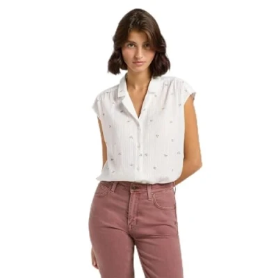 Abbildung von Lee CAP Sleeve Regular FIT Hemdbluse, Damen, Größe: 42, Grove floral