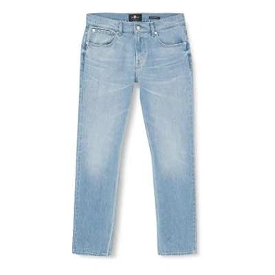 Abbildung von 7 For All Mankind Herren The Straight Jeans, Light Blue, 38W / 38L EU