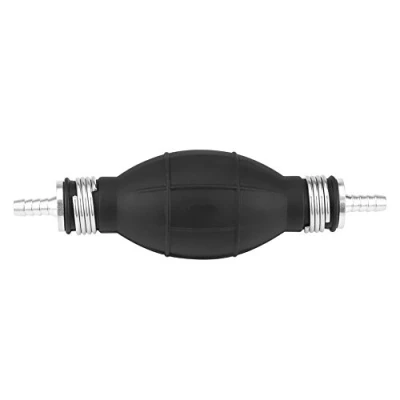 Abbildung von Kraftstoffpumpe Schwarz, Handbirnenpumpe Gummi Kraftstoffübertragung Handpumpe Vakuum Kraftstoffleitung Handprimer Pumpenzubehör für Schiffsdiesel(12mm)
