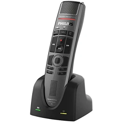 Abbildung von Philips SMP4000/00 SpeechMike Premium Air, kabelloses Diktiermikrofon