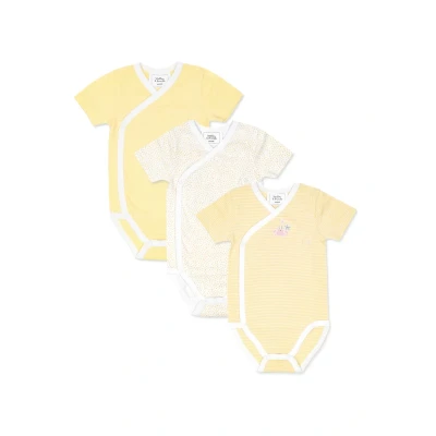 Abbildung von Stellou &amp; friends 3 PACK Kurzarm Body für Kinder, Größe: 50/56, Yellow