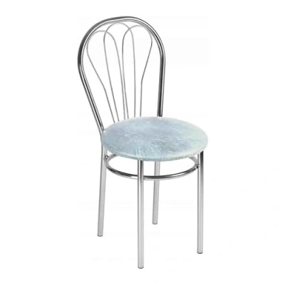 Abbildung von All4All Stuhl Venus Küchenstuhl aus Metal Chrom Bistrostuhl Esszimmer Wohnzimmer Esszimmerstuhl Wohnzimmerstuhl (AL1 WEIß)
