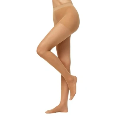 Abbildung von Nur Die Damen Strumpf Goodbye Laufmaschen 20 Matt Fein 20, Braun (Amber 230) , 38/40 (Herstellungsgröße: Small)