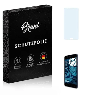 Abbildung von Bruni Schutzfolie kompatibel mit Nokia 5 Folie, glasklare Displayschutzfolie (2X)