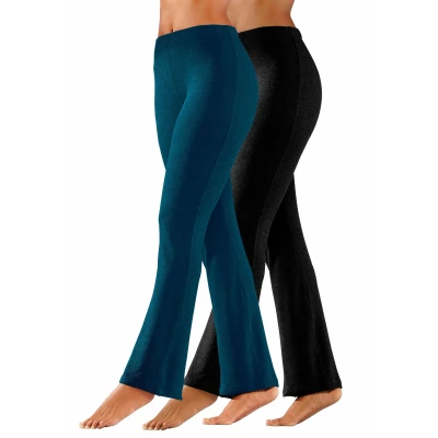 Abbildung von Lascana 2ER PACK Jogginghose Marine schwarz, Damen, Größe: 40/42, schwarz