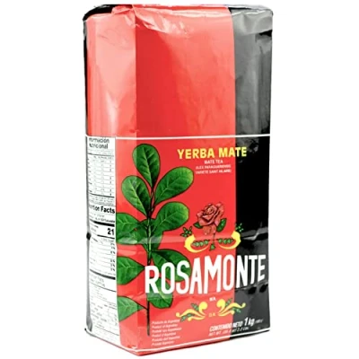 Abbildung von Rosamonte Yerba Mate Tee Tradicional 1kg die Reifezeit beträgt 12 Monate Detox und Energie Getränk
