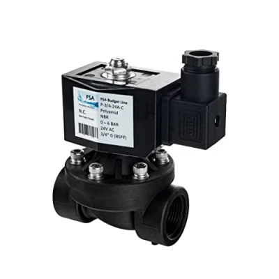 Abbildung von FSA Magnetventil Kunststoff PA6 3/4&quot; 24V AC 0 6 bar NBR stromlos geschlossen