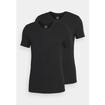 Abbildung von JBS 2P Bamboo T shirt V Neck Schwarz Small Herren
