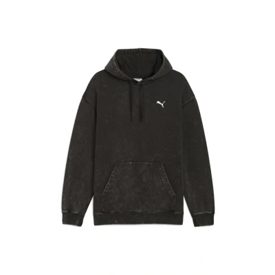 Abbildung von Puma Essentials Elevated Relaxed Wash Hoodie Herren Mit Print Black Größe: XL