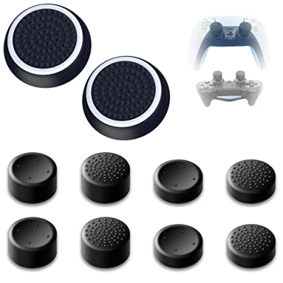 Abbildung von MatoSan® 10x Erhöhter Controller Aufsatz Bessere Präzision Kappen Grip Set Aim Assist Caps für Playstation 5 Zubehör PS4 PS5 Sticks Joystick Schutz Stick Aufsätze