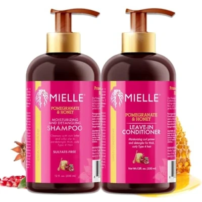 Abbildung von Mielle Organics Haarpflege Set Shampoo Conditioner Pomegranate Honey von Mielle, und