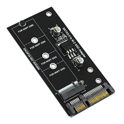 Abbildung von FIGGRITID M.2 SATA Adapter M2 auf NGFF Konverter 2,5 SATA3 Card B Key für 2230 2280 SSD