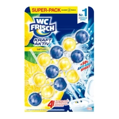 Abbildung von WC Frisch Kraft Aktiv Duftspüler Lemon Reiniger (Triopack, [3 St. Klosteine mit + 50% Anti Kalk Effekt)