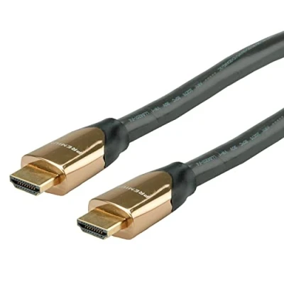 Abbildung von ROLINE 4K PREMIUM HDMI Ultra HD Kabel mit Ethernet, ST/ST, schwarz, 9 m