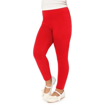Abbildung von Merry Style Mädchen Lange Leggings aus Viskose MS10 130 (Rot, 146)