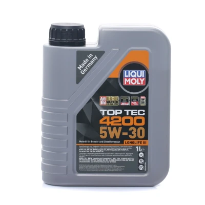 Abbildung von Liqui Moly Top Tec 4200 5W 30 5l Motoröl 3707 VOLKSWAGEN: Passat B6 Variant, B7 CC, BMW: 5 Touring, 3 Compact, 1 Cabrio