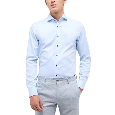 Abbildung von Eterna Pinpointhemd SLIM FIT Businesshemd, Herren, Größe: 40x65, Hellblau