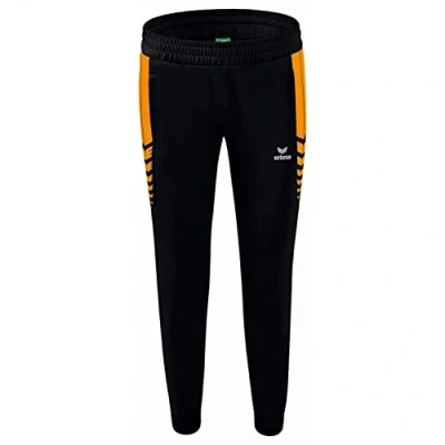 Abbildung von Erima Damen Six Wings funktionelle Trainingshose, schwarz/new orange, 38