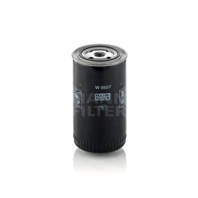 Abbildung von MANN FILTER W 950/7 Ölfilter 3/4 16 UNF mit einem Rücklaufsperrventil Anschraubfilter VOLKSWAGEN: LT 28 35 I Pritsche / Fahrgestell