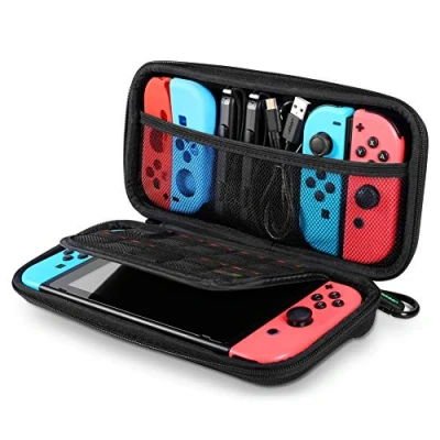 Abbildung von UGREEN Carrying Case Compatible for Nintendo Switch, Hard Shell Travel Protective Cover Bag with 9 Game Cartridges Ca...
