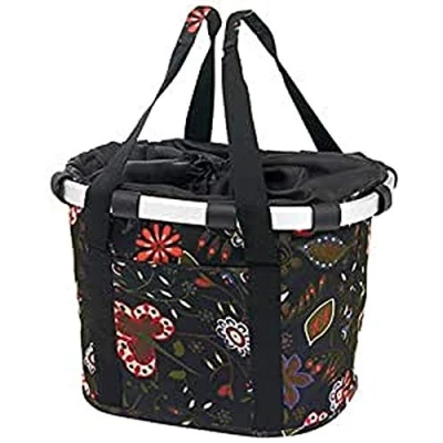 Abbildung von KlickFix Fahrradkorb City Tasche Reisenthel Bikebasket folklore, 35 x 28 26 cm