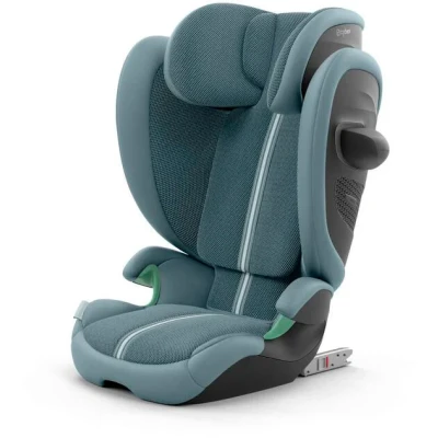 Abbildung von CYBEX Gold Kinder Autositz Solution G2 Plus, Ab ca. 3 bis 12 Jahre (100 150 cm), Max. 50 kg, Für Autos mit und ohne ISOFIX, Stormy Blue (Blau)