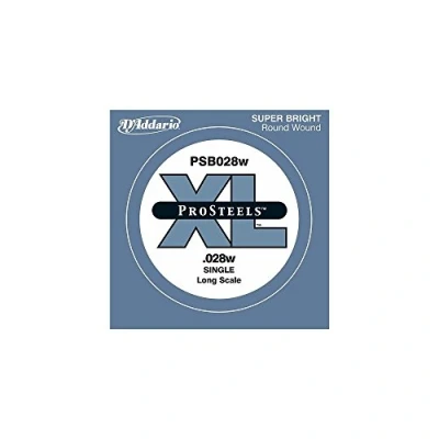 Abbildung von D&#039;Addario PSB028W Einzelsaite für Bass 0,071 cm (0,028 Zoll)