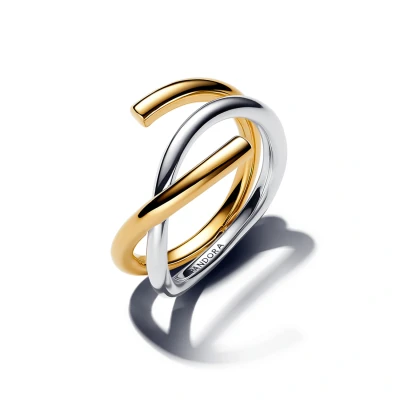 Abbildung von Pandora Damen Ring Gold/Silber 163889C00 52