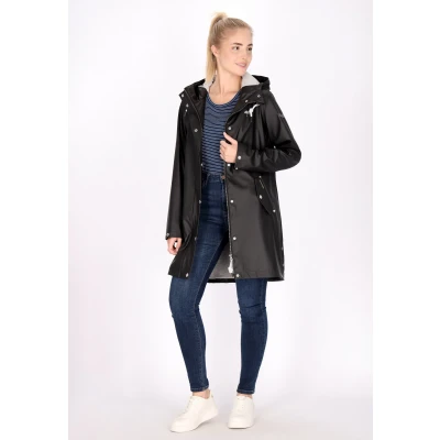 Abbildung von SCHMUDDELWEDDA Damen Regenmantel XS / Schwarz 100% Polyester