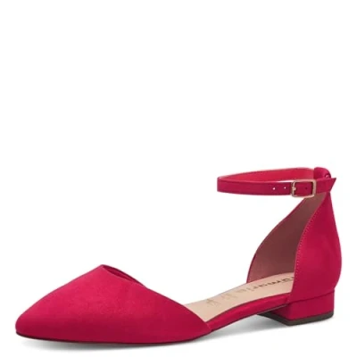 Abbildung von Tamaris Riemchenballerina, Blockabsatz, Sandalette, Abendschuh mit verstellbarem Riemchen