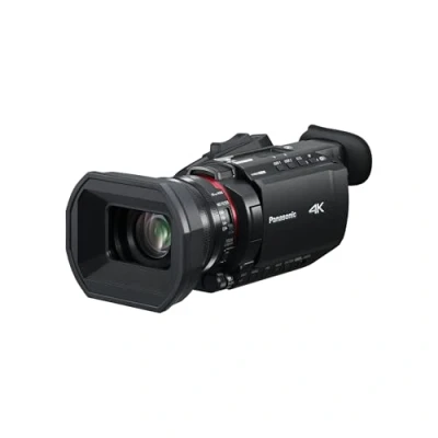 Abbildung von Panasonic HC X1600E 4K/60p professioneller Camcorder mit 4K 60p 4:2:0 10 Bit, 30p 4:2:2 FHD 120p Zeitlupe, 25mm Weitwinkelobj., 24 fachem Opt. Zoom, 5 Achsen Hybrid O.I.S., USB PD, Schwarz