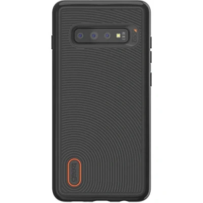 Abbildung von Samsung Galaxy S10 Plus Hülle Kunststoff Gear4 Hard Case/Backcover Handyhülle Schwarz Shockproof/Stoßfest