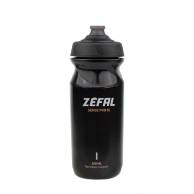 Abbildung von ZEFAL Sense Pro 65 Trinkflasche Fahrrad Schwarz 650 ML Premium und Auslaufsicher Flasche BPA Frei Sportflasche 79g Zubehör