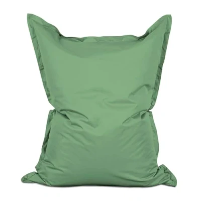 Abbildung von Lumaland Riesen Sitzsack XXL 140x180 cm Wasserfestes Indoor &amp; Outdoor Liegekissen mit über 3 Mio. anpassungsfähigen EPS Perlen Bean Bag waschbarem Bezug [Pastel Grün]