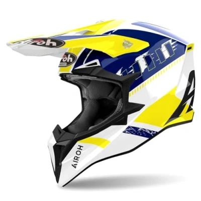 Abbildung von AIROH WRAAAP FEEL YELLOW/BLUE GLOSS XL