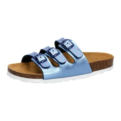 Abbildung von LICO STAR Pantolette flach für Kinder, Größe: 35, Marine rosa Schuhe