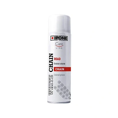 Abbildung von IPONE Motorrad Kettenfett Farbe Weiß Korrosionsschutzformel wasserfest 250 ml