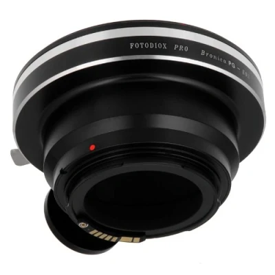 Abbildung von Fotodiox Pro Lens Mount Adapter Compatible with Bronica GS 1 (PG) SLR Lenses on Canon EOS (EF, EF S) D/SLR Camera Body Gen10 Focus Confirmation Chip