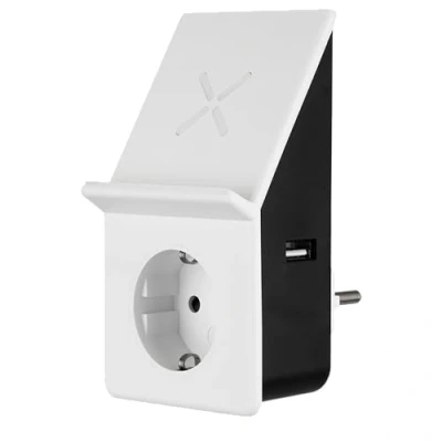 Abbildung von REV Ladegerät USB Adapter WIRELESS zu A, 230V Steckdose, Induktion, 3+1
