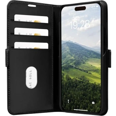 Abbildung von DBramante1928 Copenhagen Slim Apple iPhone 15 Book Case Leder Schwarz