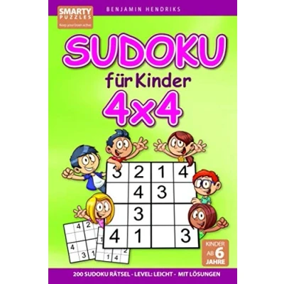 Abbildung von Sudoku für Kinder 4x4 200 Rätsel Level: leicht mit Lösungen ab 6 Jahre