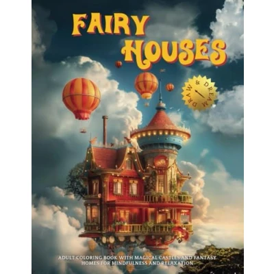 Abbildung von Fairy Houses: Adult Coloring Book with Magical Castles and Fantasy Homes for Mindfulness Relaxation (Magical Houses Books, Band 2)