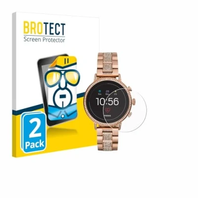 Abbildung von BROTECT (2 Stück Schutzfolie für Fossil Q Venture HR (4.Gen) Displayschutz Folie Ultra Klar