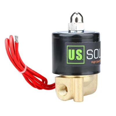 Abbildung von U.S. Solid 1/8&quot; G 230V AC Messing Magnetventil Direktgesteuert für Wasser Luft Gas Öl NC