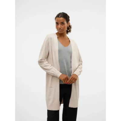 Abbildung von Vero Moda Silje LS OPEN GA NOOS Strickjacke, Damen, Größe: Small, Moonbeam